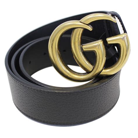 4cm gucci leather belt with double g|Gucci belt double sided.